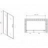 Душевая дверь Abber Sonnenstrand 120 AG04120MS
