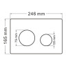 Комплект унитаза Abber Bequem AC1100T-AC0105-AC0121MCH с сиденьем Микролифт и клавишей смыва цвет Матовый хром