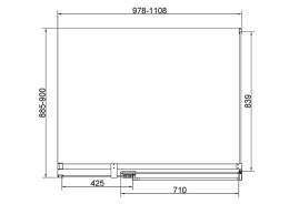 Душевой уголок Vincea Экстенза (Extenza) 110х90 VSR-4EX101190CLGM