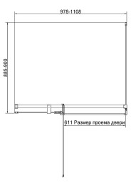 Душевой уголок Vincea Экстенза (Extenza) 110х90 VSR-4EX101190CLGM