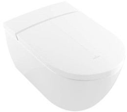 Унитаз биде Villeroy&amp;Boch ViClean V0E200R1 подвесной цвет Альпийский белый с сиденьем Микролифт