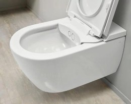 Унитаз биде Villeroy&amp;Boch ViClean V0E200R1 подвесной цвет Альпийский белый с сиденьем Микролифт