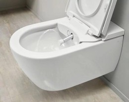 Унитаз биде Villeroy&amp;Boch ViClean V0E200R1 подвесной цвет Альпийский белый с сиденьем Микролифт