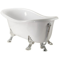 Ванна из искусственного камня Migliore Bella 170x80 23132 ножки Leone Lux Хром
