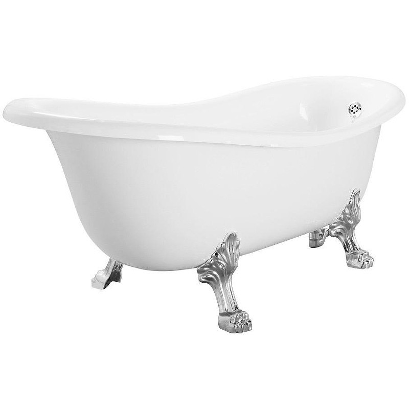 Ванна из искусственного камня Migliore Bella 170x80 23132 ножки Leone Lux Хром