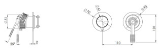 Смеситель для душа Remer Atelier AL92ZPWBRP цвет Медь брашированная