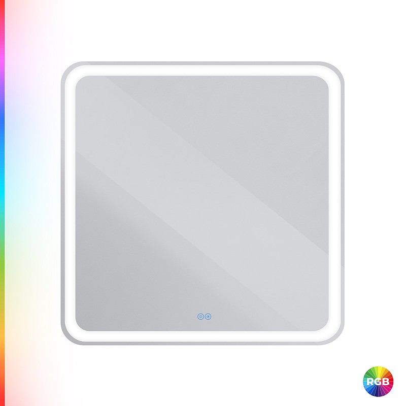 Зеркало Cezares Multicolore 80 CZR-SPC-MC-800-800-RGB-TCH с подсветкой