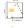 Душевой уголок Cezares Slider 100x90 SLIDER-AH-1-90-90/100-BR-Cr