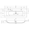 Раковина Cezares Eco 120 CZR-8073-120-1-2