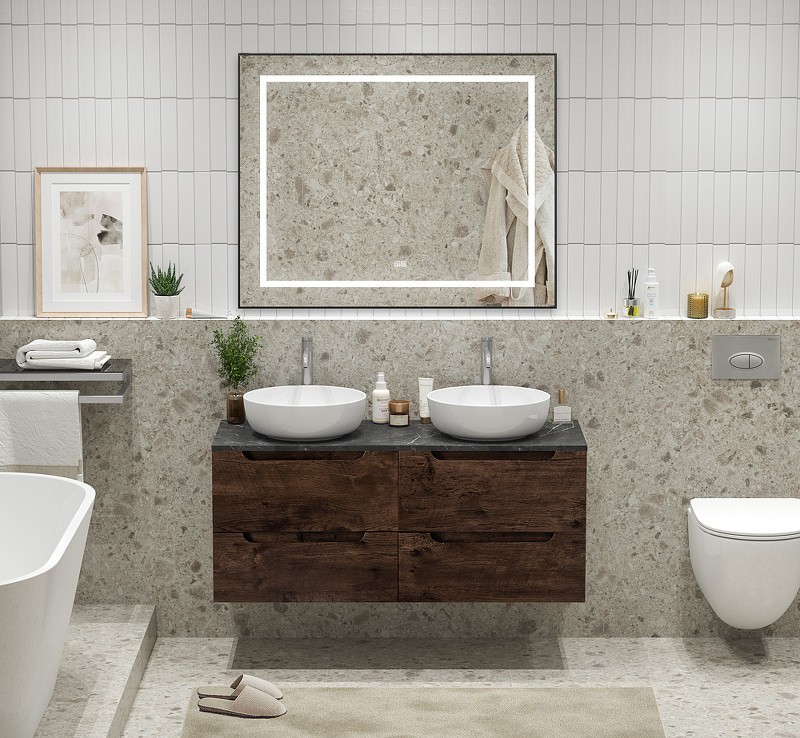 Тумба под раковину BelBagno Etna 120 ETNA-1200-4C-SO-2-RW подвесная