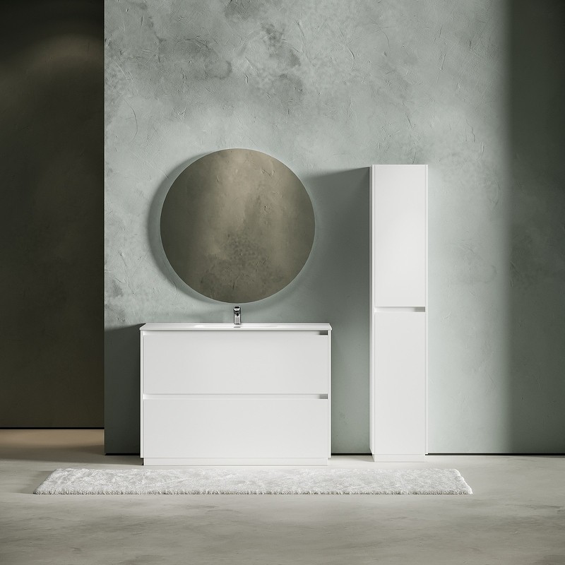 Тумба под раковину Sancos Libra Floor 120 LB120F-1W Белый глянец