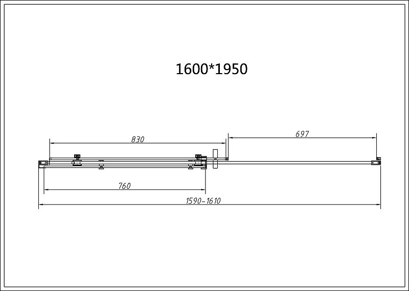 Душевой уголок Vincea Como-N 160х80 VSR-4CN8016CGB
