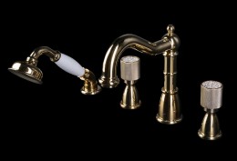 Смеситель на борт ванны Boheme Royal Cristal 395-Royal/CRST