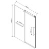 Душевая дверь Vincea Como Soft 130 VDS-1CS130CLB