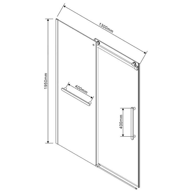Душевая дверь Vincea Como Soft 130 VDS-1CS130CLB