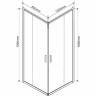 Душевой уголок Vincea Garda 100x80 VSS-1G8010CGB