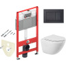 Комплект унитаза BelBagno Amanda BB051CHR+BB051SC с инсталляцией Tece Now 9400414