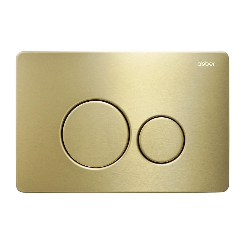 Комплект унитаза Abber Bequem AC1100T-AC0105-AC0121MMG с сиденьем Микролифт и клавишей смыва цвет Золото матовое