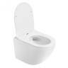 Комплект унитаза Abber Bequem AC1100T-AC0105-AC0121MMG с сиденьем Микролифт и клавишей смыва цвет Золото матовое