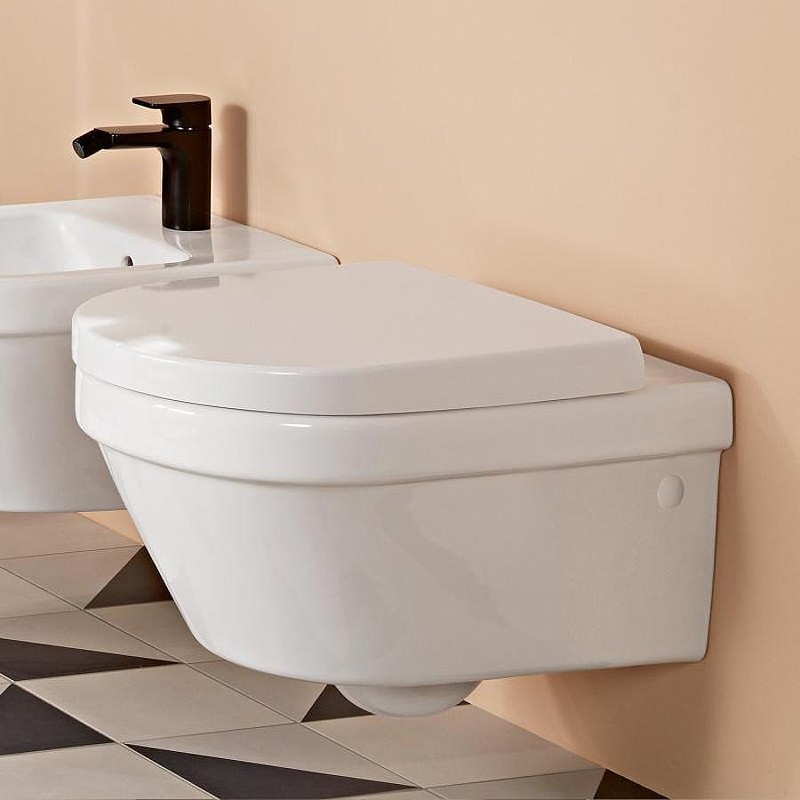 Унитаз Villeroy&Boch Architectura 4694HRR1 подвесной цвет Белый с сиденьем Микролифт