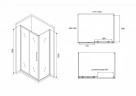 Душевой уголок Abber Schwarzer Diamant 160х70 AG30160BH-S70B профиль Черный стекло прозрачное