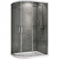 Душевой уголок Abber Schwarzer Diamant 100x80 AG01180 профиль Хром стекло прозрачное