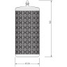 Корзина для белья Migliore Complementi 24735 Хром