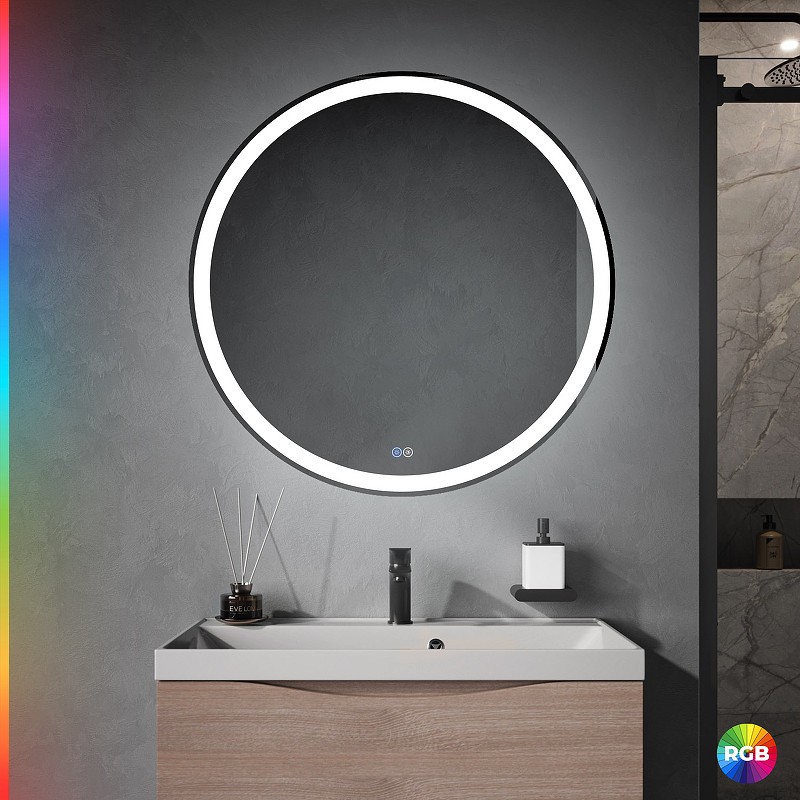 Зеркало Cezares Multicolore 80 CZR-SPC-MC-800-RGB-TCH с подсветкой