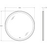 Зеркало Cezares Multicolore 80 CZR-SPC-MC-800-RGB-TCH с подсветкой