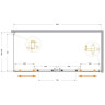 Душевой уголок Cezares Molveno 180x80 MOLVENO-AH-2/1-180/80-C-Cr-IV