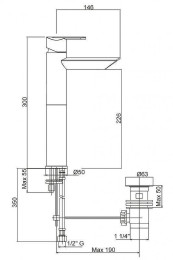 Смеситель для раковины Cezares Garda GARDA-LC11-01-Cr