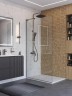 Душевая перегородка BelBagno Uno 100 UNO-L-1-TB-100-C-GM