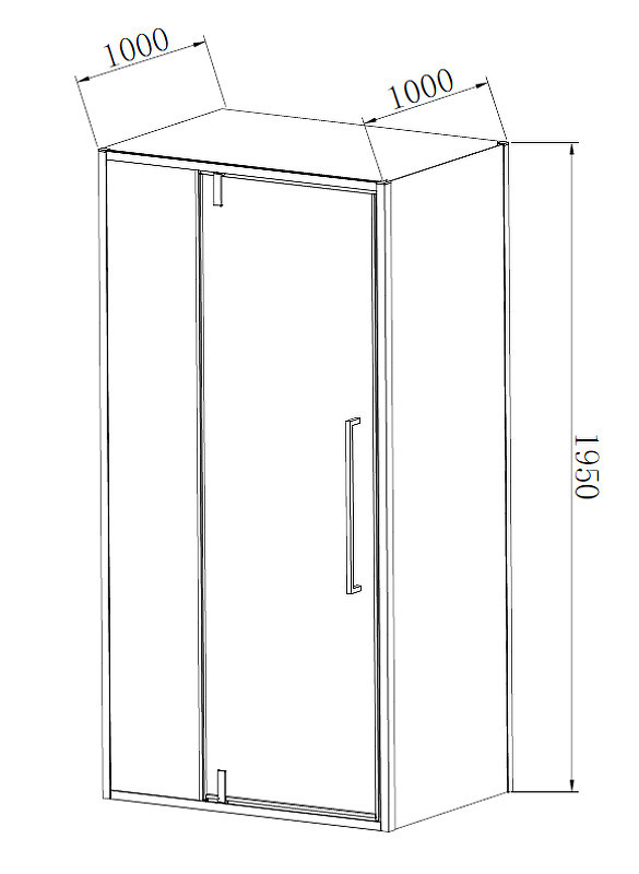 Душевой уголок Vincea Slim-N 110x100 VSR-4SNP1011CL