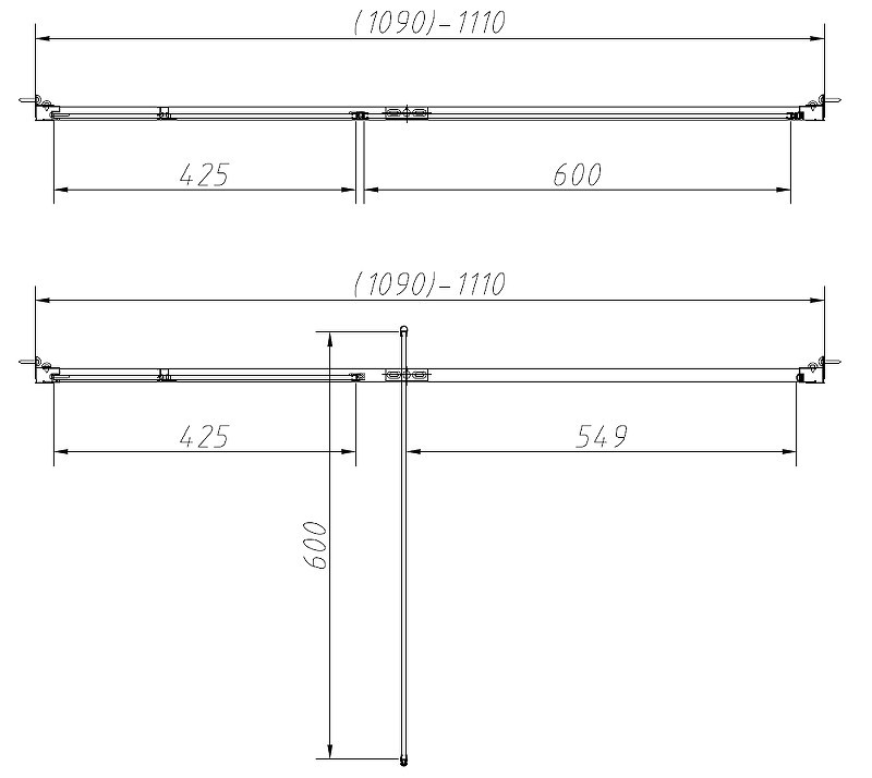 Душевой уголок Vincea Slim-N 110x100 VSR-4SNP1011CL