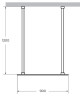 Душевая перегородка Cezares Liberta 90 LIBERTA-L-2-90-120-BR-Cr