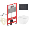 Комплект унитаза BelBagno Uno BB3105CHR/SC с инсталляцией Tece Now 9400414