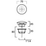донный клапан Villeroy&Boch 680800RW Stone White