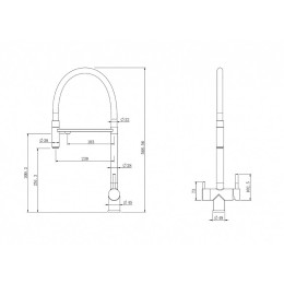 Смеситель для кухни Abber Wasser Kreis AF81141B черный матовый
