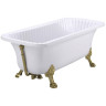 Ванна из искусственного камня Migliore Olivia 174x80 26922 ножки Leone Standart Бронза