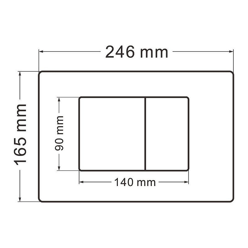 Комплект унитаза Abber Rechteck AC1201MB-AC0105-AC0120MB с сиденьем Микролифт и клавишей смыва цвет Черный матовый