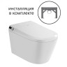 Комплект унитаза биде с инсталляцией Abber Bequem AC1119S-AC0101P2 цвет Белый с сиденьем Микролифт
