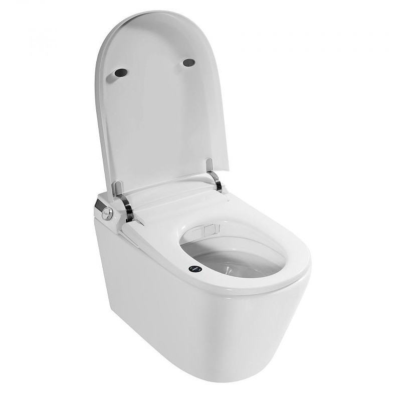 Комплект унитаза биде с инсталляцией Abber Bequem AC1119S-AC0101P2 цвет Белый с сиденьем Микролифт