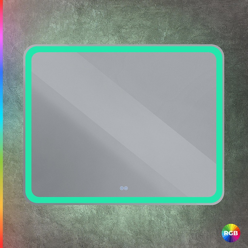 Зеркало Cezares Multicolore 100 CZR-SPC-MC-1000-800-RGB-TCH с подсветкой
