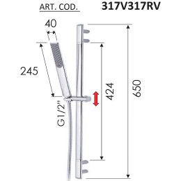 Душевой гарнитур Remer 317V317RV