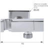 Шланговое подключение Remer 336S Хром